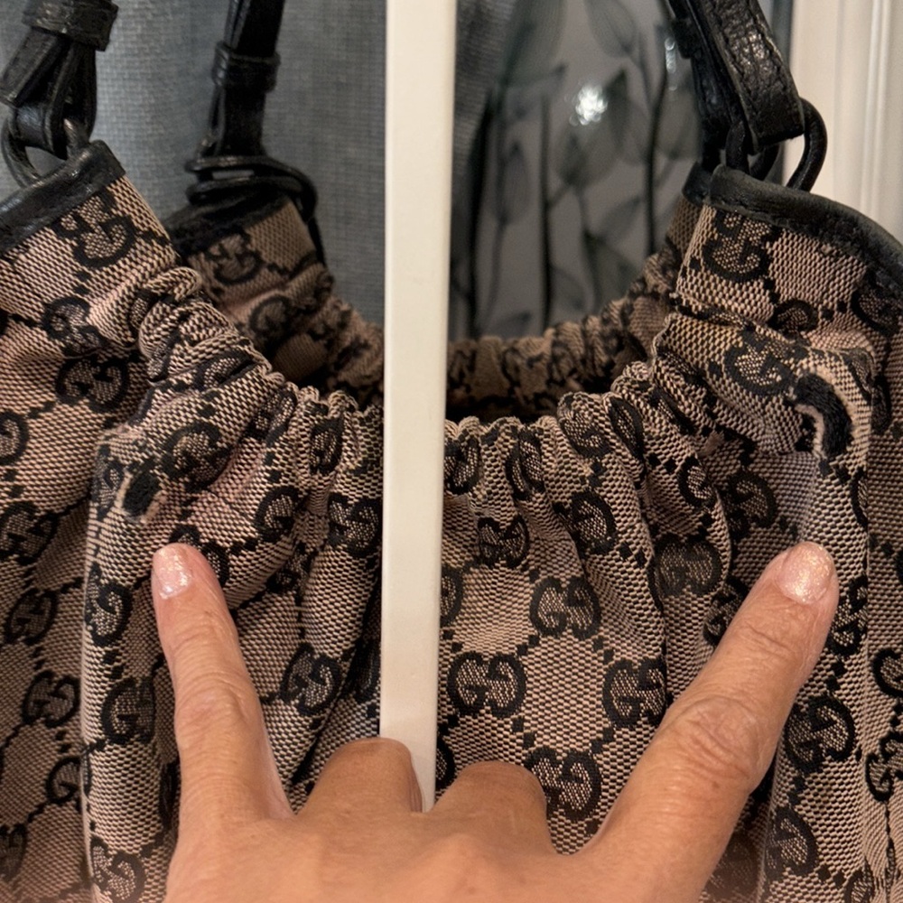 Gucci Brown Canvas Tote with Monogram Pattern - Picture 10 of 14